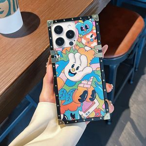 Patrón de grafiti de dibujos animados para <span class=keywords><strong>iPhone</strong></span> 17Air Phone Case 16pro Square Edge 15max a prueba de golpes 14 Plus <span class=keywords><strong>funda</strong></span> protectora 13 - Product Image 5