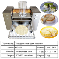 Machine à faire des gâteaux et des crêpes en acier inoxydable, mini, entièrement automatique, à mille couches, haute productivité
