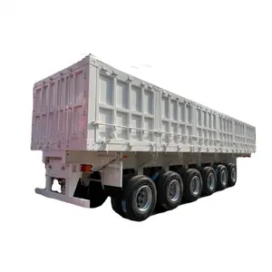 حجر النقل فائدة الميل معدات تفريغ مقطورة صغيرة لنقل البضائع شاحنة للبيع الثقيلة 40ft 5 المحور 100 طن 150 طن 200t