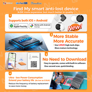 Uniean F03-C Finder mini chống alarme định vị TRACKER tag thông minh GPS Tracker tìm thấy không khí của tôi tag vị trí Tracker Key cho xe PET - Product Image 3