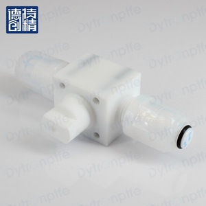 Cuerpo de Válvula de PTFE Dechuang DC-007 de Alta Pureza Resistente a la Corrosión para Procesos de Semiconductores - Product Image 2