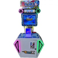Machine d'amusement d'arcade vidéo de simulateur d'affichage à cristaux liquides du jeu de pêche d'enfants le plus récent pour FEC avec des cartes