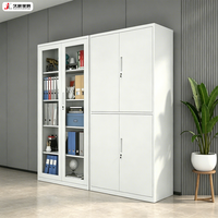 Armoire de rangement basse JIUSHUN de style moderne en acier verrouillable pour dossiers, données de bureau et archivage de bons financiers