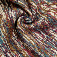Tissu d'ameublement de haute qualité en chenille tissée, écologique, teint en fil, respirant, mélange polyester-lin, pour textiles de maison