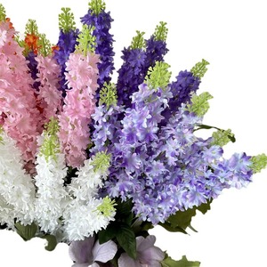Flores de Jacinto Artificiales del Fabricante, Flor de Seda de 7 Ramas para Decoración de Bodas y Hogar, Arreglos Florales - Product Image 5