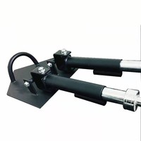 Plateforme de musculation robuste à double barre avec fixation type « landmine », pivotant à 360°, pour barres olympiennes de 2 pouces et barres de 1 pouce, pour salle de sport à domicile