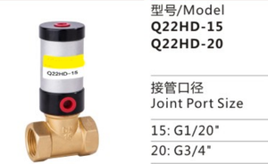 Vanne de commande pneumatique série Q22HD-20 en gros d'usine avec cylindre en alliage d'aluminium - Product Image 4