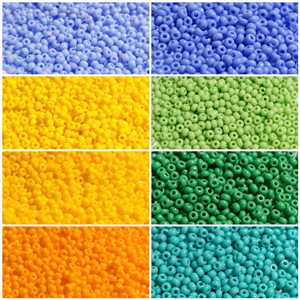 Perles de <span class=keywords><strong>rocaille</strong></span> en verre originales tchèques Preciosa 500g, uniformes 11/0, couleur opaque inaltérable, pour bijoux DIY – Vente chaude - Product Image 4