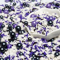 Kuchendekoration Sortierte Zuckerstreusel 500g Beutel Lebensmittelgeeignete Perlen Donuts Westliche Backwaren Weißer Zucker Gewerbliche Verwendung