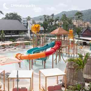 Cmwatergerparks บ้านน้ำไฟเบอร์กลาสสระว่ายน้ำสไลเดอร์สวนน้ำสิ่งอำนวยความสะดวกสำหรับเด็กสวนสนุกสนุก - Product Image 1