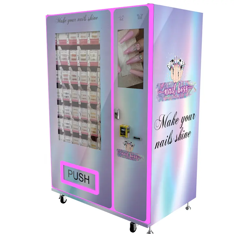 Zhongda high tech auto Nails Beauty Vending Machine For Nails Manicure Press on Nails Items