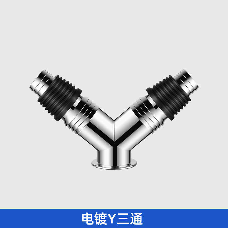 Electroplated y-shaped tee