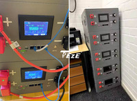 Boîtier de Batterie LiFePO4 16S 51.2V 280Ah 330Ah 340Ah avec BMS JK-PB2A16S20P, Écran LCD 4.3 Pouces et Tous les Accessoires