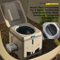 Toilette portable d'extérieur adaptée aux adultes, aux personnes âgées et aux personnes handicapées, toilette mobile en plastique amovible