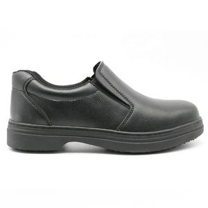 Semelle en caoutchouc antidérapante résistante à l'huile noire orteil en acier anti-crevaison Restaurant cuisine Chef chaussures de sécurité pour hommes sans lacets - Product Image 2