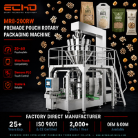 Machine d'emballage automatique ECHO pour le remplissage et la fermeture de sacs préformés pour les céréales