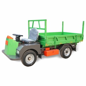Tricycle électrique de transport à plateau ouvert, capacité 300-400 kg, 1 passager, pour transport agricole - Product Image 1
