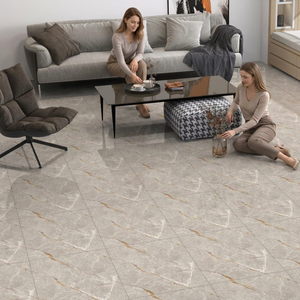 Kiara Brown Interior Porcelain Floor <b>Tiles</b> 600x600mm Digital Marble Effect Ceramic Flooring - Product Image 6