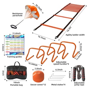 Échelle d'agilité idéale pour l'entraînement de la vitesse, enfants, jeunes, adultes, football, basketball, équipement de fitness multisports, ensemble d'entraînement - Product Image 2