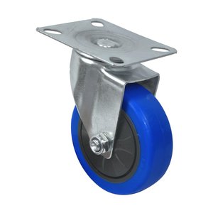 Uni-Silent-Camión de herramientas de almacén de <span class=keywords><strong>3</strong></span> capas, carro de servicio de empuje manual de plástico con mango único de 150kg, cuatro ruedas - Product Image 2