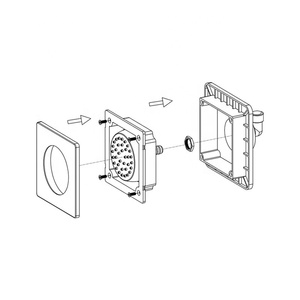 Jets de <span class=keywords><strong>douche</strong></span> de corps plaqués, salle de bains, haute qualité carré rond, solides, Jets de Massage corporel, économie <span class=keywords><strong>d</strong></span>'<span class=keywords><strong>eau</strong></span> - Product Image 3