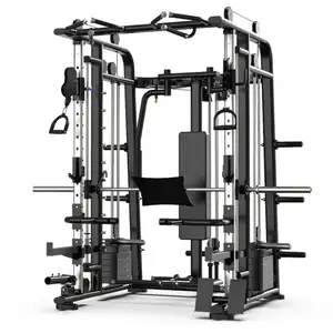 Casa smith máquina ginásio equipamentos fitness treino equipamentos ginásio agachamento rack multifuncional supino cabo polia poder gaiola