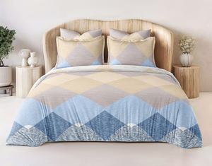 Ensemble de literie moderne en microfibre tissée Super King Size, 3 pièces, 100% microfibre, sans plis, lavable en machine, doux et confortable - Product Image 4