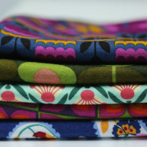 Tissu extensible imprimé en <span class=keywords><strong>viscose</strong></span> pour printemps été poids moyen Spandex imprimé en <span class=keywords><strong>viscose</strong></span> tricot <span class=keywords><strong>jersey</strong></span> unique pour tissu d'habillement - Product Image 5