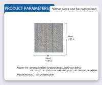 Tapis commercial tapis PVC dos polypropylène tapis 50*50cm peler et coller tapis carreaux sol pour bureau salon