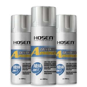 HOSEN 450ml 10% Zinc Galvanized Anti-Rust Aerosol Paint – Wholesale & Custom Packaging Available - Product Image 2