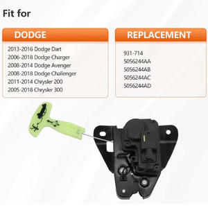 931-714 Actionneur de coffre de verrouillage de hayon arrière 5056244AA pour Dodge 2005-2018 Chrysler Serrure de hayon arrière - Product Image 4