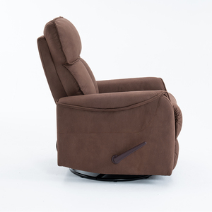 كرسي أريكة عصري لغرفة المعيشة وغرفة النوم، مصنوع من قماش تقني، مع تحكم يدوي، ووظيفة الاستلقاء والتأرجح والدوران - Product Image 5