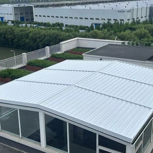 Abri de verre extérieur toit électrique en alliage d'aluminium auvent véranda pare-soleil <span class=keywords><strong>rideau</strong></span> pliant télescopique auvent - Product Image 2