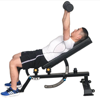 Chaise de fitness multifonctionnelle commerciale pliable et réglable, banc d'haltères, support pour sit-ups, planche d'inversion pour usage domestique