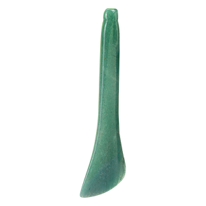 Mushang Custom Green aventurine gua sha herramienta de masaje de raspado jade natural seta masaje piedra aguja gua sha tablero - Product Image 2