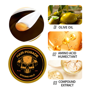Handelsmarke 150g Olivenöl glänzen stark halten Haargel Styling Produkt Haar wachs Wellen Pomade für Männer - Product Image 3