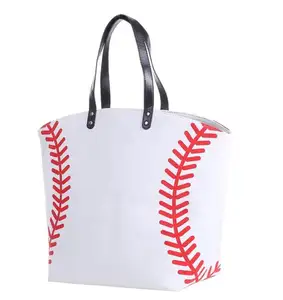 Sac de Sport en toile, grand cabas pour de Baseball, de football et de basket-ball, fourre-tout, pour voyage, imprimé utilitaire,