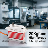 Servo Sin Escobillas de Alto Torque KST_BLS815 de 20 kg, 8.4 V, Actuador de Aleación de Aluminio para Brazos Robóticos Industriales y Automatización de Trabajo Pesado