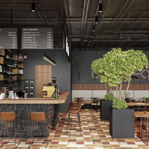 Vitrina de diseño de cafetería de gama alta, vitrina de mostrador de pago personalizable para cafetería Vintage - Product Image 5