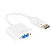 Kabel adaptor port ke VGA diskon besar kabel Patch Video DP ke VGA dengan jaket PVC dan pelindung Foil untuk HDTV