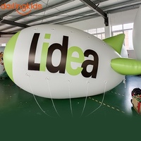 Zeppelin gonflable extérieur, ballon à l'hélium, blimp à l'hélium, avion RC gonflable personnalisé pour la publicité