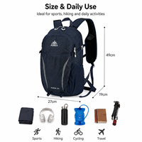 Sac à dos de randonnée imperméable 28L, grande capacité, portable, multi-compartiments, sac à dos de montagne, sac à dos de voyage