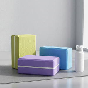 Bloque de Yoga EVA Antideslizante, Diseño Minimalista, Tamaño Estándar, Uso Universal para Práctica en Casa, Colores Morado, Azul y Verde - Product Image 1