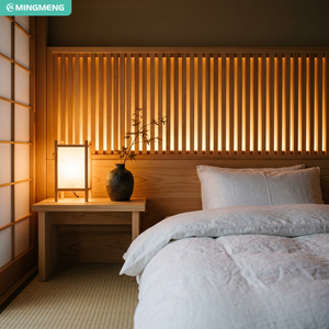 Ensemble de chambre d'hôtel, lit king size, bois de mahogany massif, design contemporain moderne, mobilier commercial durable - Product Image 6