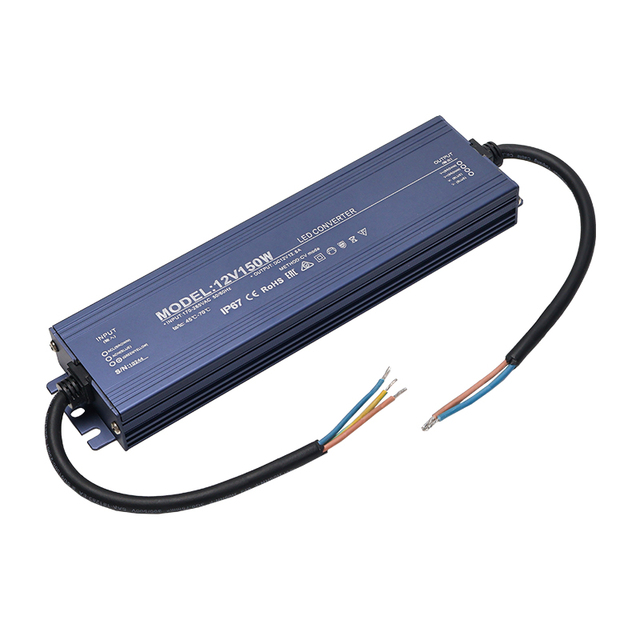 HWD IP67 Linear Waterproof 100W LED Power Supply Driver 1 Year Warranty 12V/24V Constant Voltage Switching Power Supply High