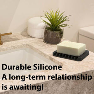 Jabonera con Drenaje Automático, Fácil de Limpiar, de Silicona, para Baño y <span class=keywords><strong>Ducha</strong></span> - Product Image 3