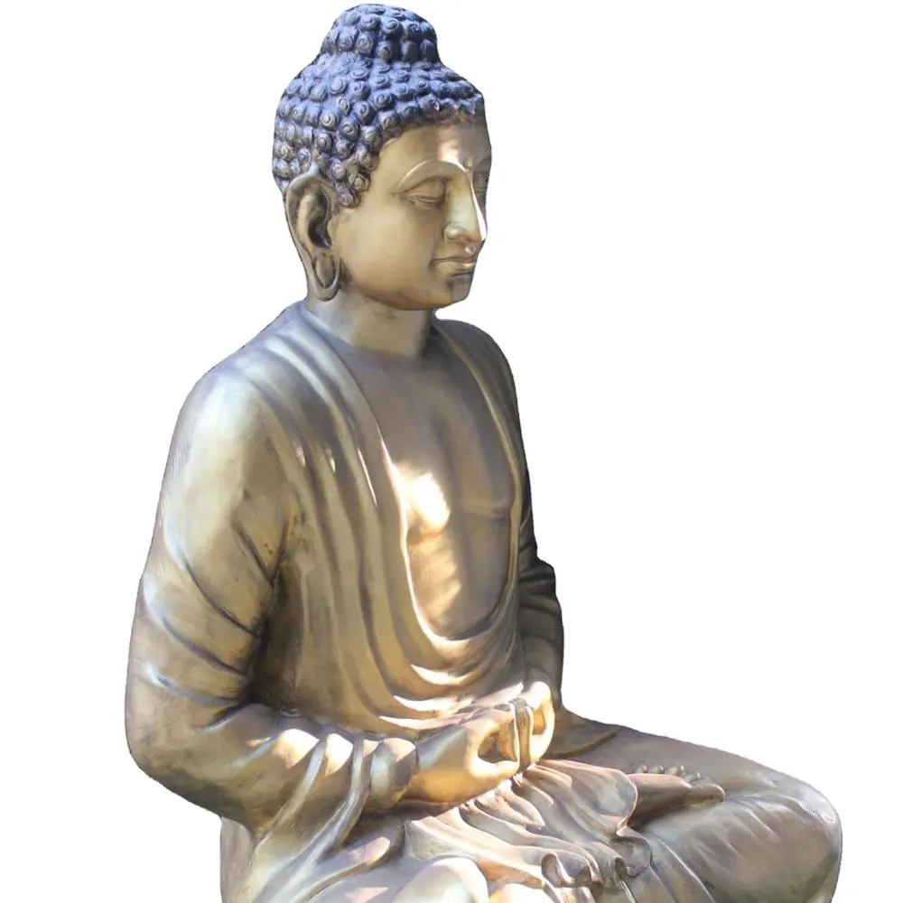 Skulptur Statue Schattierung Designer Gautam Buddha Harz Buddha Sitzen Fiberglas Beste Qualität Display Outdoor Indoor Religiös 10