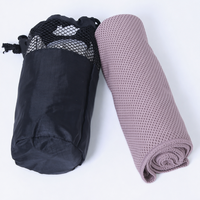 Serviette rafraîchissante à l'eau 30 x 100 cm, serviettes de sublimation, serviettes de sport à refroidissement instantané pour le cou et la tête, logo personnalisé