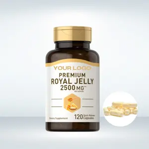 OEM Label pribadi Harga terbaik suplemen standar EU Lyophilized Royal Jelly Capsules