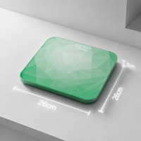 Präzise Bluetooth-Körperfettwaage Schwarzes Gehärtetes Glas Versteckter LED-Bildschirm Runde Metallsensoren für Persönliche Gesundheit zu Hause